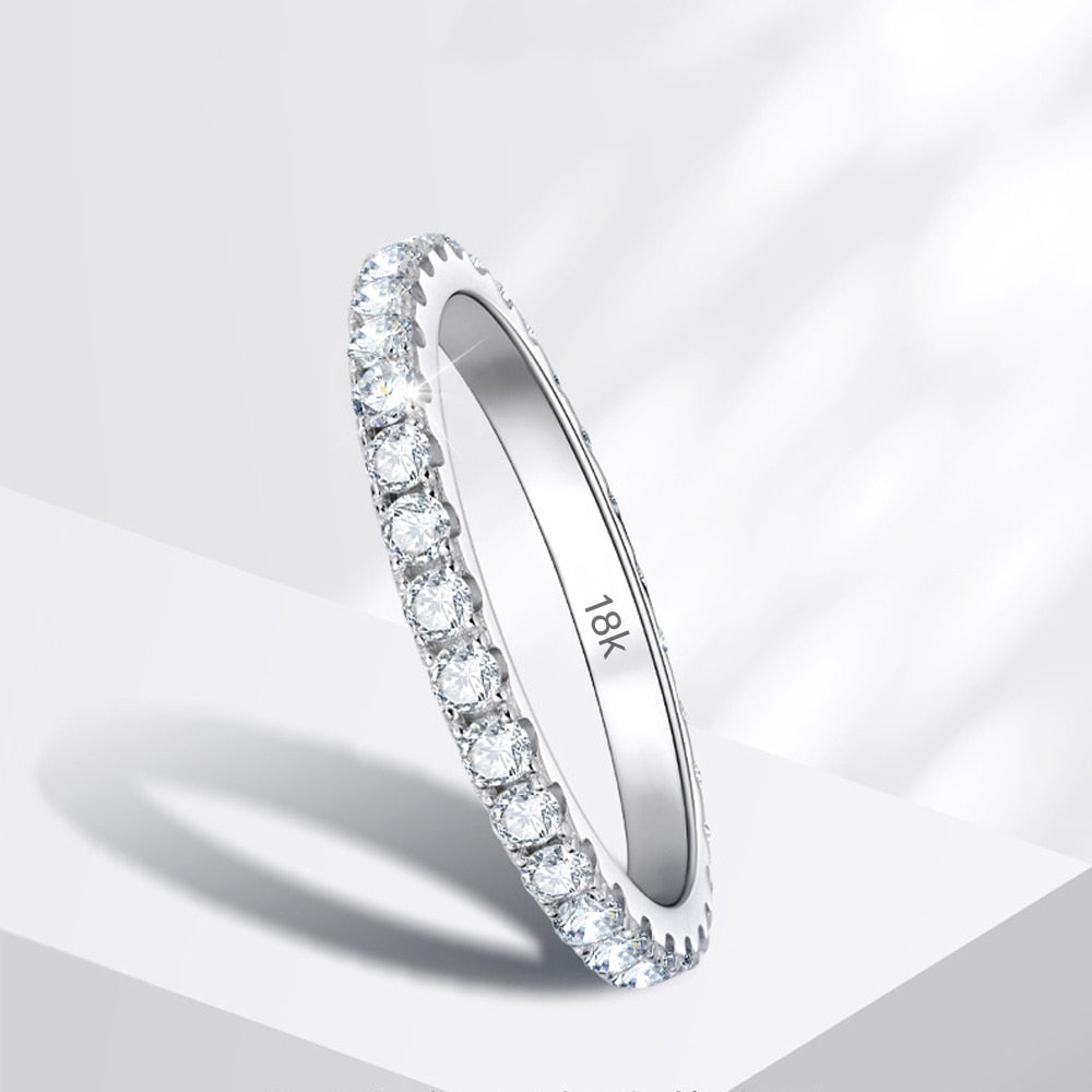 【貴重】Refiena CD「an eternity」 Elejoux Jewelry - Aurelia Round Moissanite Eternity Band